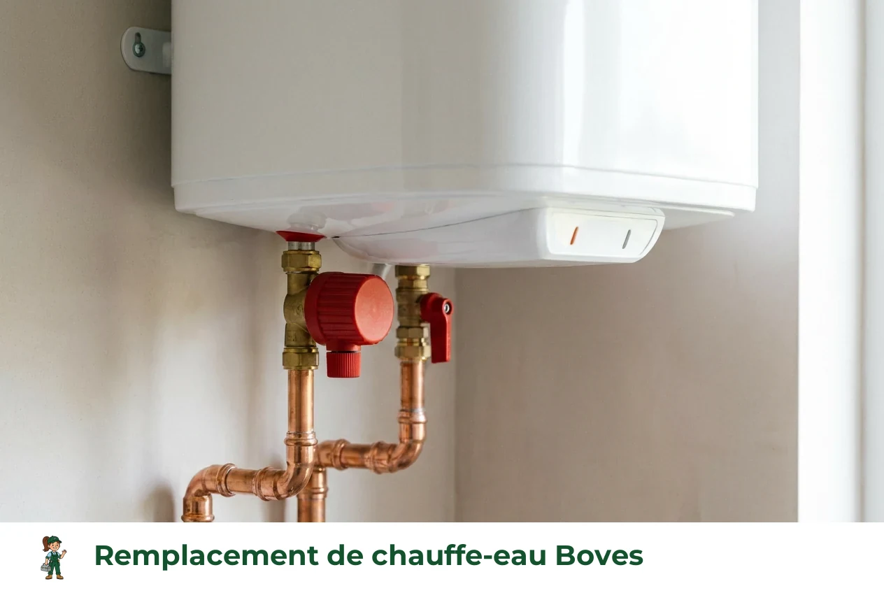 Remplacement de chauffe-eau à Boves