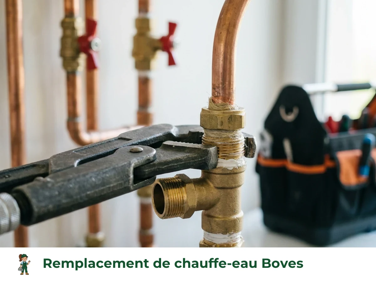 Remplacement de chauffe-eau à Boves