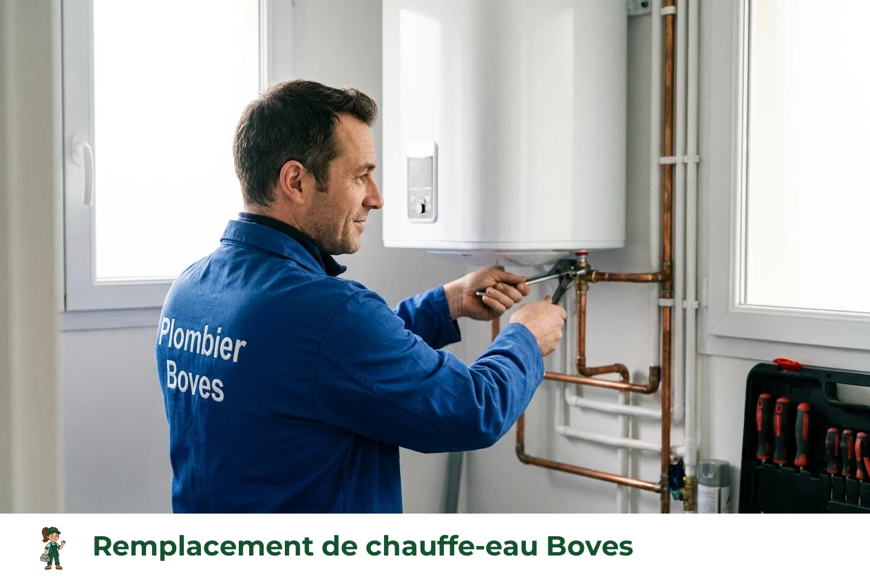 Remplacement de chauffe-eau à Boves
