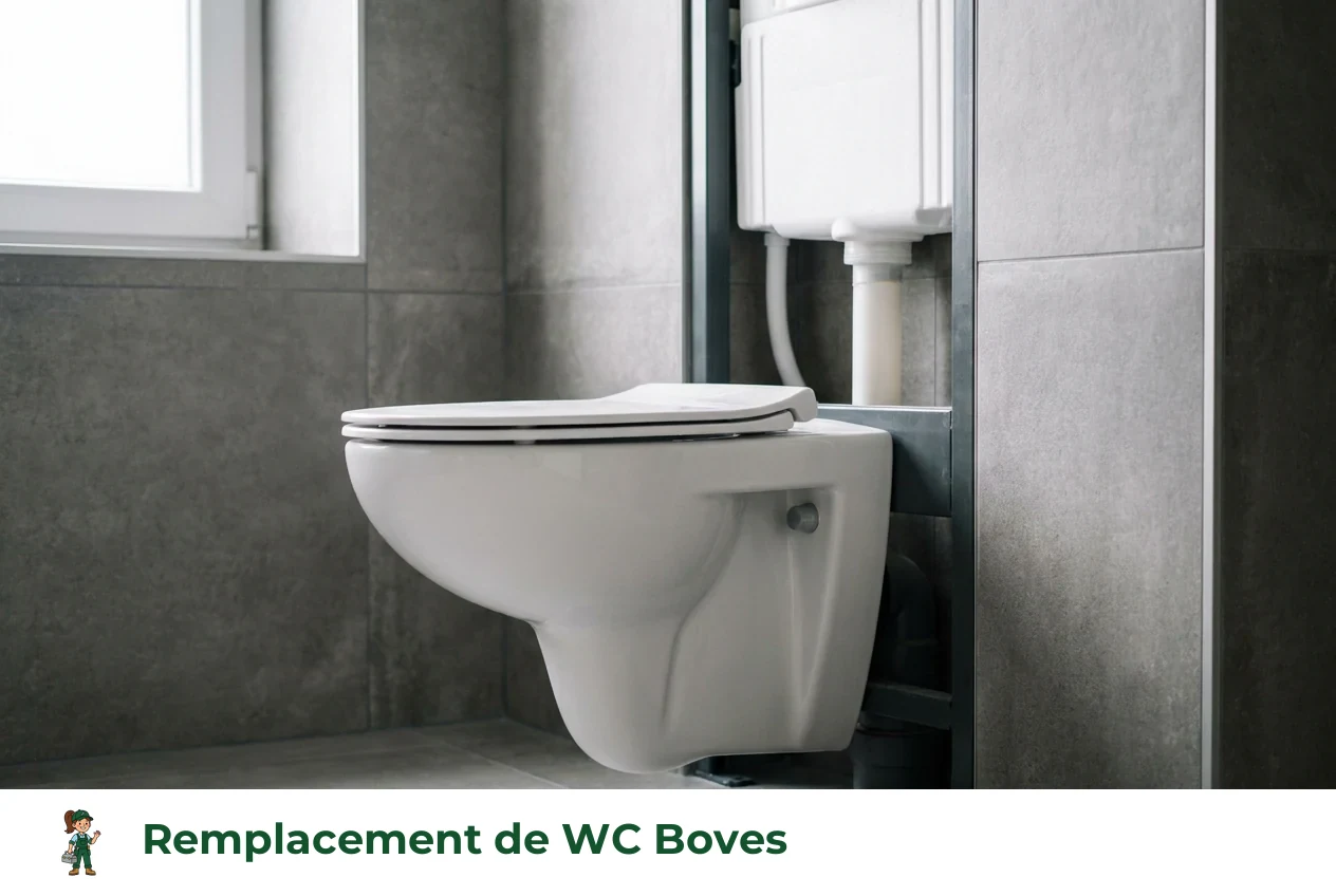 Remplacement de WC à Boves