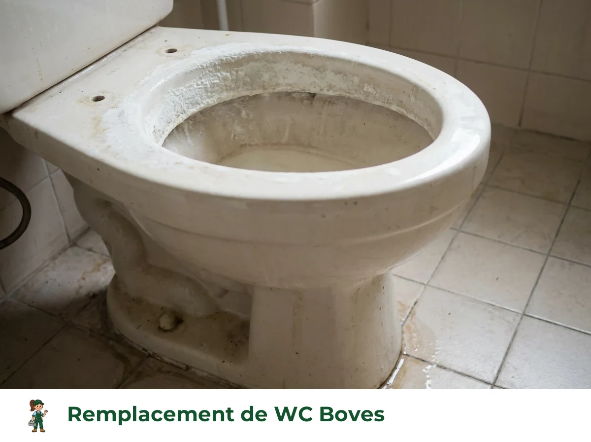 Remplacement de WC à Boves