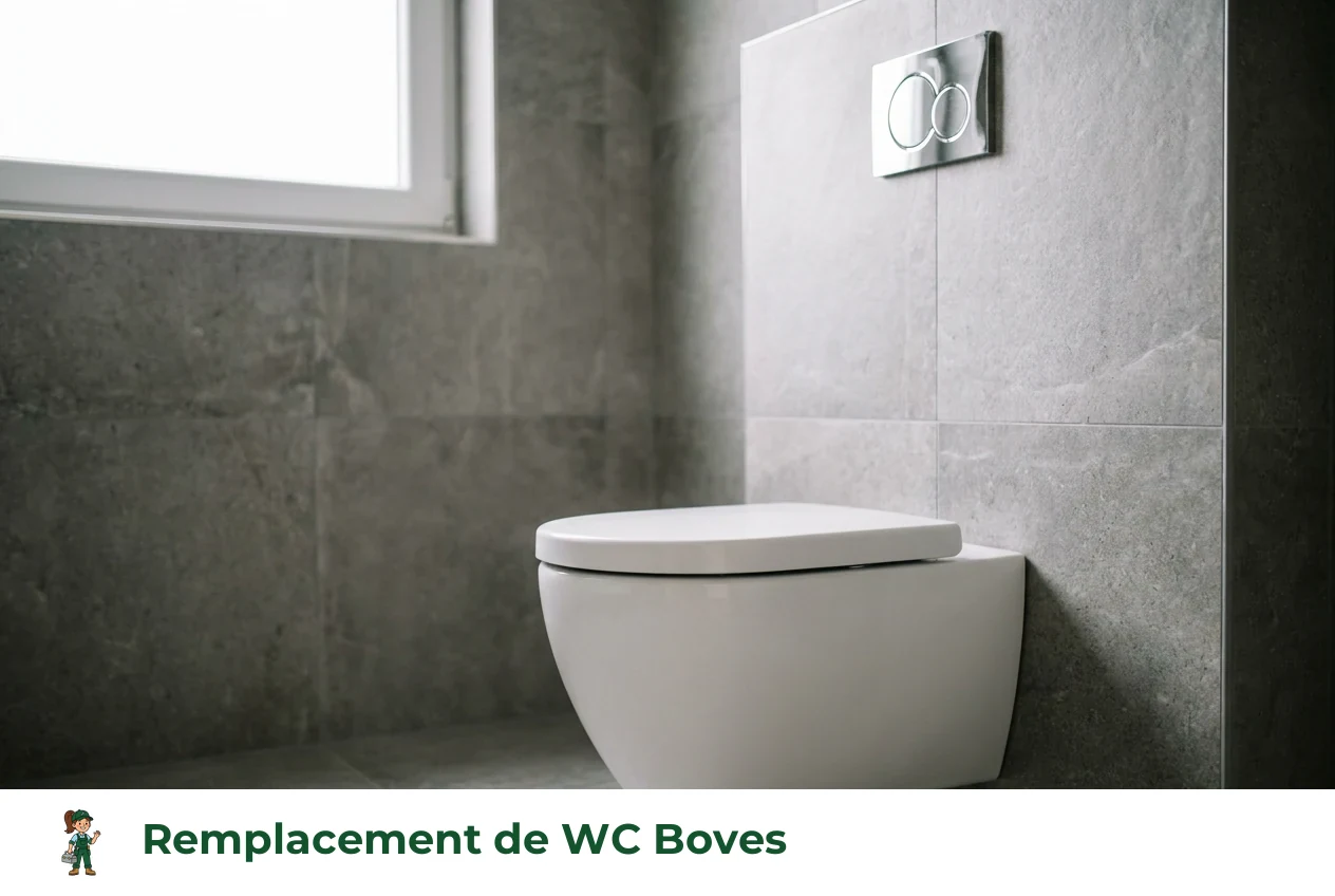 Remplacement de WC à Boves