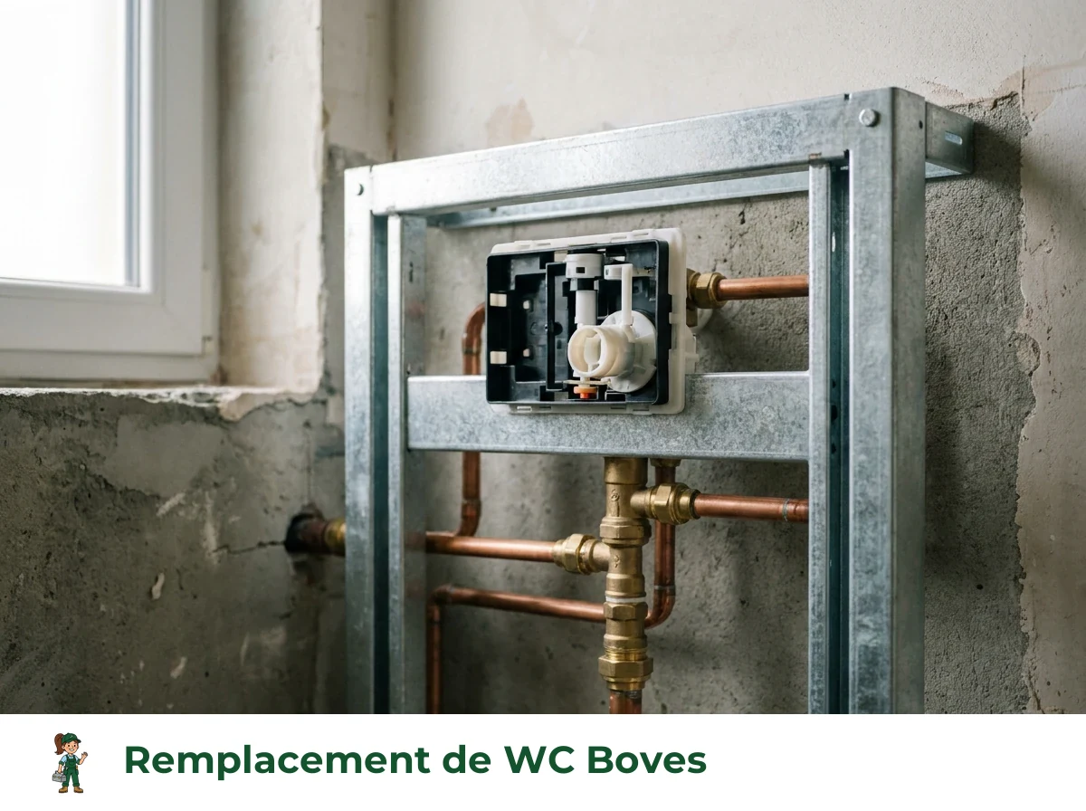 Remplacement de WC à Boves